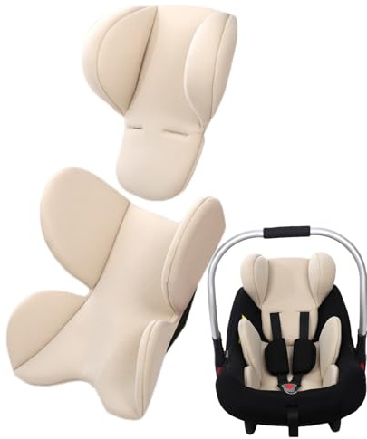 Gwtdtoad Réducteur De Siège pour Nouveaunés Coussin Extra Doux Siege Auto Été, Coussin De Soutien Tête Et Corps pour Poussette, Sièges Auto, Chaise Haute
