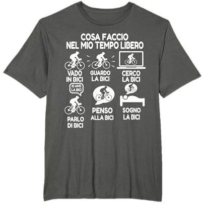 Regalo Divertente Ciclista Ciclismo Bicicletta Tempo Libero Maglietta
