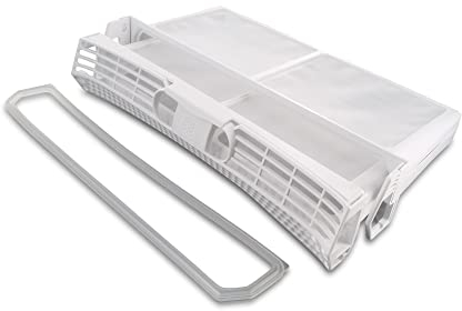 DL-pro Filtre à peluches pour Bosch Siemens 650474 00650474 Avantixx 7 EcoLogixx 7s Maxx 7 iQ500 iQ300 iQ700 Filtre à peluches Intérieur Extérieur pour sèche-linge