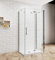 Aica Sanitär Duschkabine 90x80x80cm U-FORM Duschabtrennung U-Kabine Dusche Duschtür Nano Glas