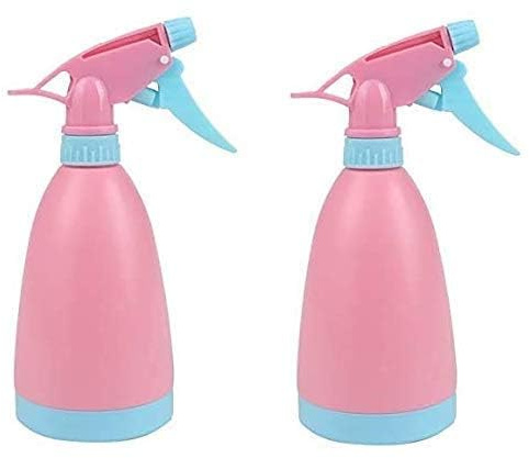 YOHUB Refillable Fine Mist Spray Bottle Water Bottle 500ml 16oz, Lawn Sprinkler, Water Mister for Herbicides,Pesticides,Fertilizers, Plants Flowers, Home Car Travel (Set Of 2) (Pink Set 2)