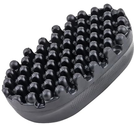 Brosse à cheveux en caoutchouc Qxiao pour boucles Twist Curl, peigne onduleur pour cheveux afro, vagues, tresses sales, boucles, trous grands et petits, durable, pour hommes, femmes, garçons, filles