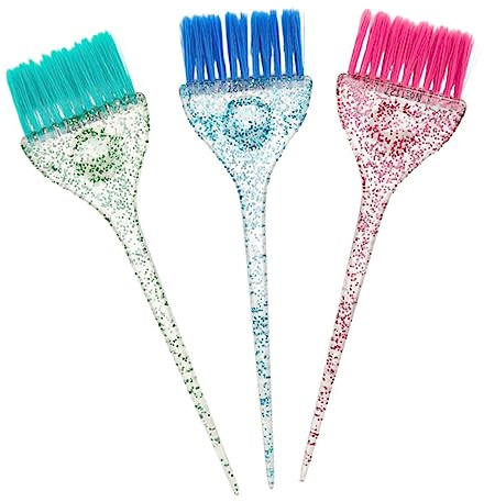 Ipetboom 3piezas Cepillos Peluquería Transparentes Brocha Tinte Pelo Accesorio Peluquería