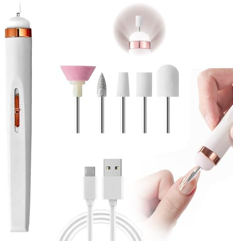 Electric Nail Files Cordless Valentine's Day Gift for Her Portable Nail Efile Manicure Pedicure Polishing Tool for Women Nail Grinder for Mom Thick Toenails for Acrylic Polish Gel Removal Manicure