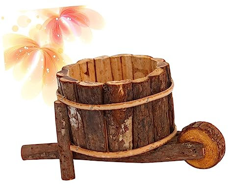 Levemolo Pot De Fleurs Jardinière Décorative Pot De Brouette pour Plantes Artificielles Décoration De Jardin