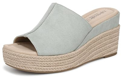 LifeStride Women's Haute Espadrille Wedge Sandal Jade Green 7.5 W