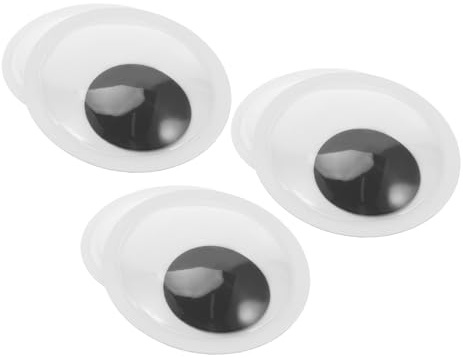 LIFKOME 6 Pezzi Occhi Giganti Adesivi Mobili per Fai da Te Occhi Finti in Plastica Autoadesivi per Decorazioni Halloween Scrapbooking Pupazzi e Lavoretti Creativi