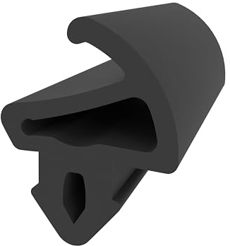 Anschlagdichtung mit Schlauch für Kömmerling Fenster - Schwarz - 15 Meter - Fensterdichtung - Gummidichtung - Dichtung - Kunststofffenster