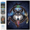 DIAMOND DOTZ Painting Kit: Intermediate, DD12, Celtic Wolf Guide, One Size