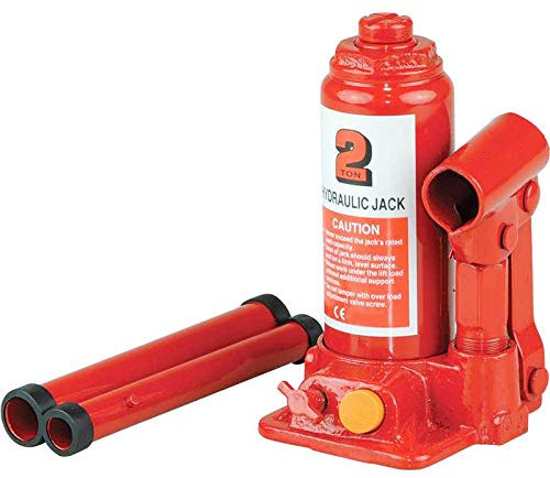 Gato hidraulico de botella 2 toneladas 2000 kg con homologacion CE para subir coches y otros vehiculos