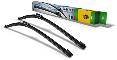 HELLA 9XW 358 164-071 Easy Set OE Limpiaparabrisas - SetOE6048 - Escobilla con hoja plana - para vehic. dirección izquierda - 600/475mm - 24/19 - delante - Cant.: 2