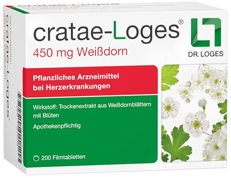cratae-Loges 450 mg - 200 Tabletten - Pflanzlich bei Herzerkrankungen1