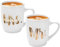 Mr und Mrs Kaffeetassen Set Hochzeitsgeschenk für Brautpaar, Mr und Mrs 2er Set Geschenk für Hochzeit Valentinstag Weihnachten Jahrestag Geburtstag, 320ML Kaffeetassen Set Mr und Mrs Geschenke