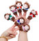 horlirty Fingerpuppe Tier Fingerpuppe Plüschpuppe Tier Handpuppe Früherziehung Spielzeug Eltern-Kind-Puppe (Tier Sieben kleine Affen)