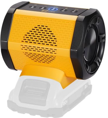 Bluetooth Speaker Fit for DeWALT 20v Max Battery with USB-A/C Charging for Jobsite Camping & Parties(Battery not Included)