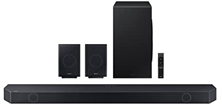 SAMSUNG HW-Q990C 11.1.4ch Soundbar w/Wireless Dolby Audio, Rear Speakers Included w/Q-Symphony, SpaceFit Sound Pro, Adaptive Sound, Game Mode Pro, Airplay 2, AVA, Alexa Built-in (Renewed)