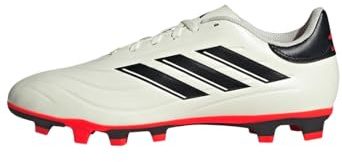 adidas Unisex Copa Pure II Club Flexible Ground Boots, Ivory/Core Black/Solar Red, 47 1/3 EU