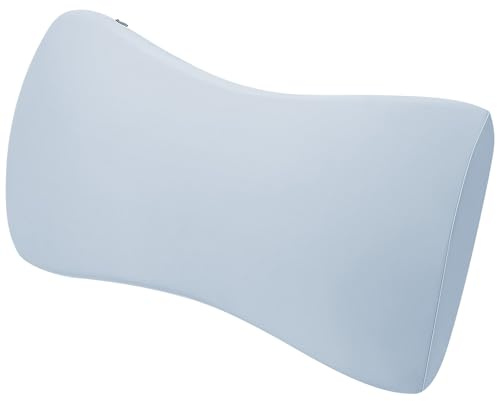 HOTUT Oreiller de Soutien Lombaire pour Dormir, Bas du Dos pour Dormir, Oreiller de Taille en Mousse à Mémoire de Forme, Lombaire Extensible, Coussin Ergonomique Dos(Bleu Clair)