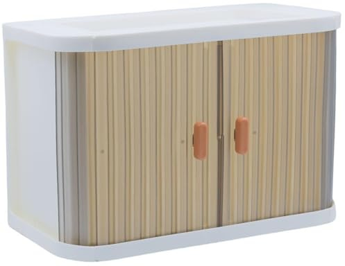 Armadio per Bambole Mobili per Casa delle Bambole in Plastica Simulazione a 2 Ante con Appendini e Asta per riporre Vestiti p