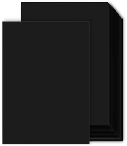 A4 Black Card 30 Sheets (180gsm) – Premium Craft Paper for Arts & Crafts, Card Making, School Projects, Scrapbooking, Invitations & Laser/Inkjet Printing