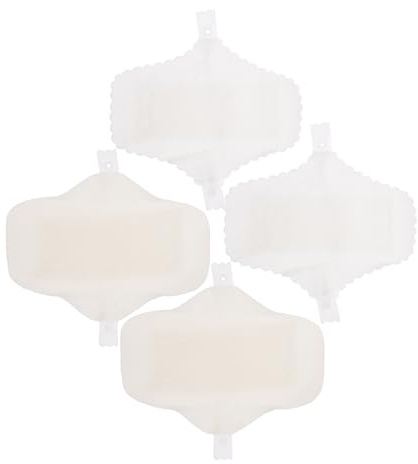 ROMISBABA Toallas Sanitarias Reutilizables para Mujeres 18 Cm, Compresas de Tela Lavables Capa, Algodón Transpirable, 4 Unidades (2 Borde de Encaje 2 Lisas) para Uso Menstrual y Postparto