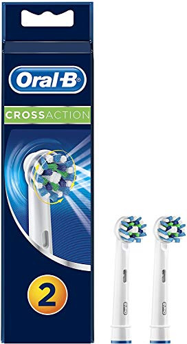 Oral-B Cross Action Electric Toothbrush Replacement Brush Heads Refill, 2 Count