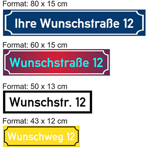 SCHILDER HIMMEL Straßennamen Schilder aus Aluminium Verbund, wetterfest, nichtrostend, wahlweise reflektierend, hier Größe 60 x 15 cm
