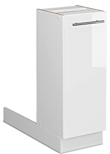 Vicco Kücheninsel Fame-Line, Weiß Hochglanz/Weiß, 30 cm ohne Arbeitsplatte