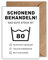 WBdesignz Lustige Geburtstagskarte mit Umschlag - Schonend Behandeln! 80. Geburtstag Geschenkkarte Happy Birthday - 80ter Geburtstag Witzige Wäsche Karte (DIN A6)