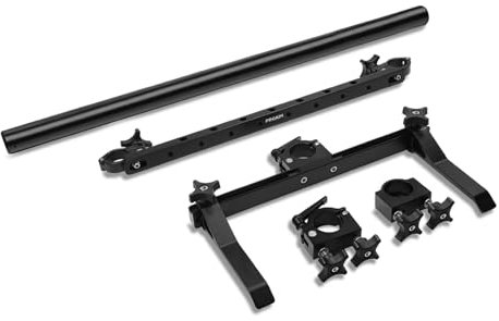 PROAIM Supporto per treppiede doppio per carrelli di produzione Victor Cart Series e Atlas Video Camera. Carico utile fino a 50kg/110lb. Include asta, barra trasversale e morsetti (VCTR-TH-01)