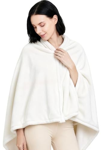 VGE Ponchos for Women, Comfy Wearable Blanket, Gifts for People Who are Always Cold, Winter Shawl for Home, Office, Travel