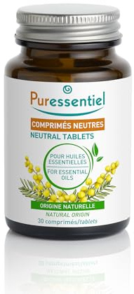 Puressentiel - Bases Indispensables - Comprimés Neutres Enrichis en Acérola pour Huiles Essentielles - 30 comprimés
