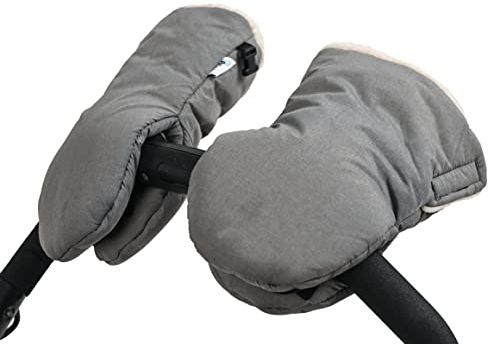 Altabebe AL9009P-76 Handwärmer für Kinderwagen Alpin Kollektion, hellgrau - whitewash