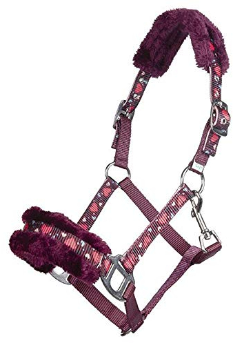 HKM Heart Halfter & Stricke 3100 weinrot Mini Shetty