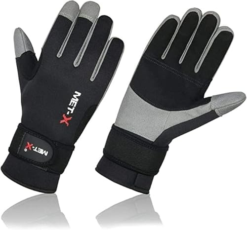 MUSCLE GYM Guantes deportivos de neopreno, vela, canotaje, yate con fuerte palma Amara antideslizante para navegación, kayak, canoa, todos los deportes acuáticos, ciclismo de montaña, ciclismo, S-2XL