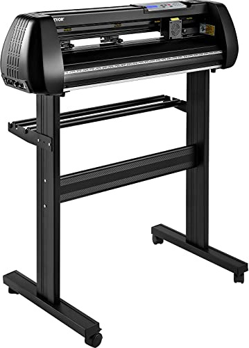VEVOR Schneideplotter 780 mm Schnittbreite Plottermaschine, 10-800 mm/s Folienschneider, 3 Klingen Folienplotter Cutting Plotter Foliendrucker mit Signmaster Software für Schilder & Dekorationen