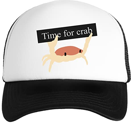 NEWTEE Time for Crab Kid Cap Flexible Baseball Snapback Für Jungen Und Mädchen
