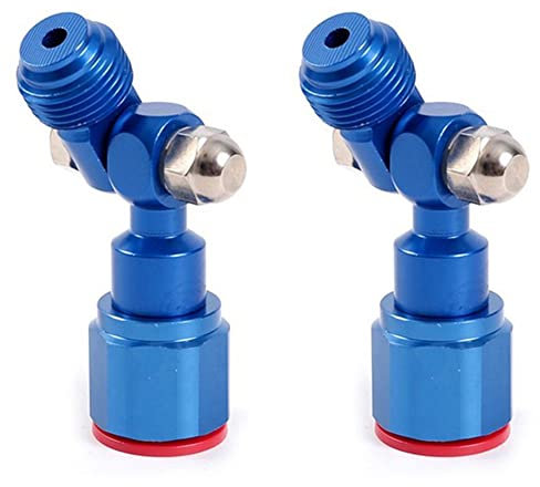 Josenidny Lot de 2 pulvérisateurs sans air 7/8 F-7/8 M - Avec articulation pivotante - Argenté