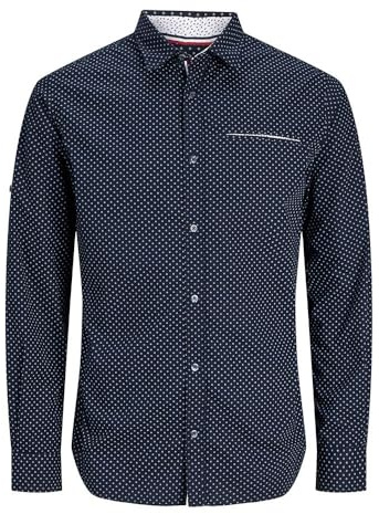 JACK & JONES Camisa Superior para Hombre Slim Fit, Sky Captain, XS