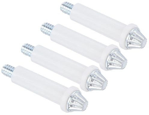 sourcing map Quincaillerie pour Porte Pliante Lot de 4 Pivots Inférieurs pour Porte Pliante Kit de Réparation pour Quincaillerie de Porte Pliante de Placard Coulissant Porte Pliante, Argent