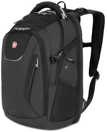 SwissGear Men's 5358 USB Scansmart Laptop Backpack, Heather Grey, L