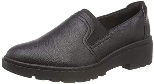 Clarks Damen Calla Rae Loafer, Black Leather, 39 EU