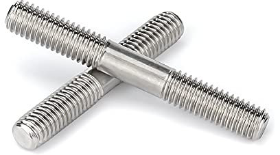 BOUACOUA Boulons Filetés à Double Extrémité en Acier Inoxydable 304 Double Goujon Vis Boulon M8x120mm (3 pcs)