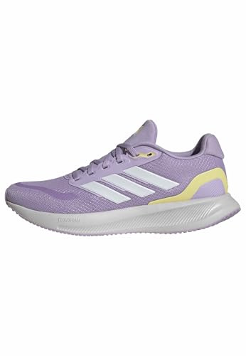 Adidas Femme Runfalcon 5 Running Shoes, Powder Plum/FTWR White/Orange Tint, 39 1/3 EU