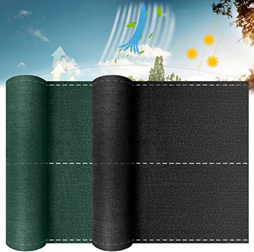 TRMLBE 1,2m x 10m Pare-Vue en HDPE de 150 g/m² pour Clôture avec Attaches de Câble, Protection UV et Coupe-Vent pour Balcon et Jardin, Vert