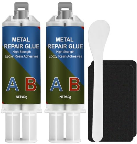 160g Metal Glue Extra Strong, Liquid Metal Adhesive Repair Heat-Resistant & Waterproof, for Repair Stainless Steel, Wood, Ceramics Surfaces the Gaps and Cracks