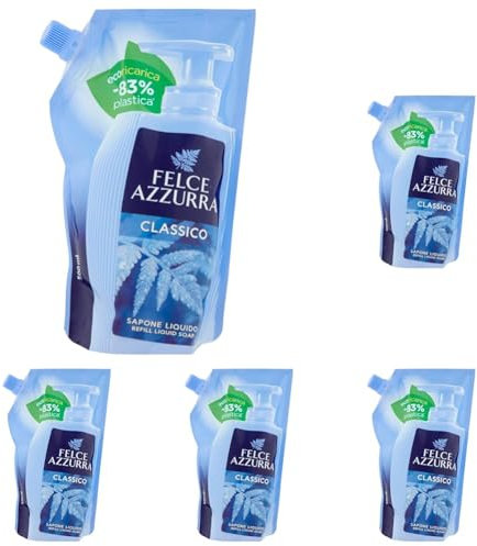Felce Azzurra Ecoricarica Sapone Liquido Classico - 500ml (Confezione da 5)