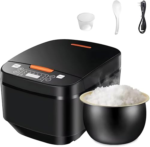 Riskokare, 6 koppar digital hushållssmart riskokare, 5l liten riskokare, 24 timmars förinställning Håll varm Hälsosam non-stick liner, Multicooker Soppakanna，spannmålskokare för hem, kontor