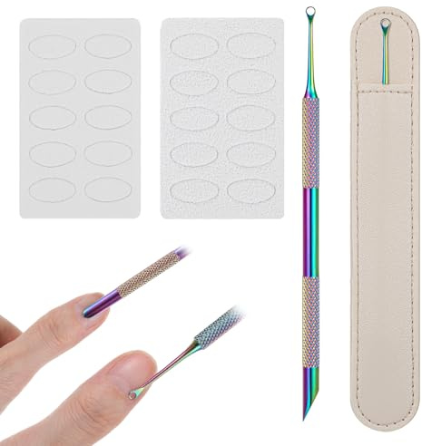 Shimmeroo Cuticle Remover Tool, Double Ended Nail Cuticle Pusher