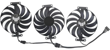 Ventilateur Graphique 95 mm for Cartes Graphiques ASUS, TUF, Gaming ， Radeon ，RX 6700 XT, RX 6800 XT et RX 6900 XT OC Edition.(Middle Fan)